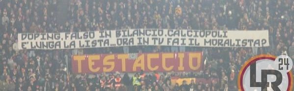 开云官网-罗马球迷横幅嘲讽尤文：兴奋剂、财务造假、电话门，现在你开始装好人